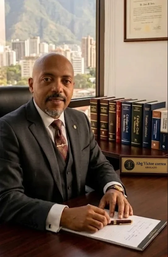 Abg. Victor Correa en su oficina